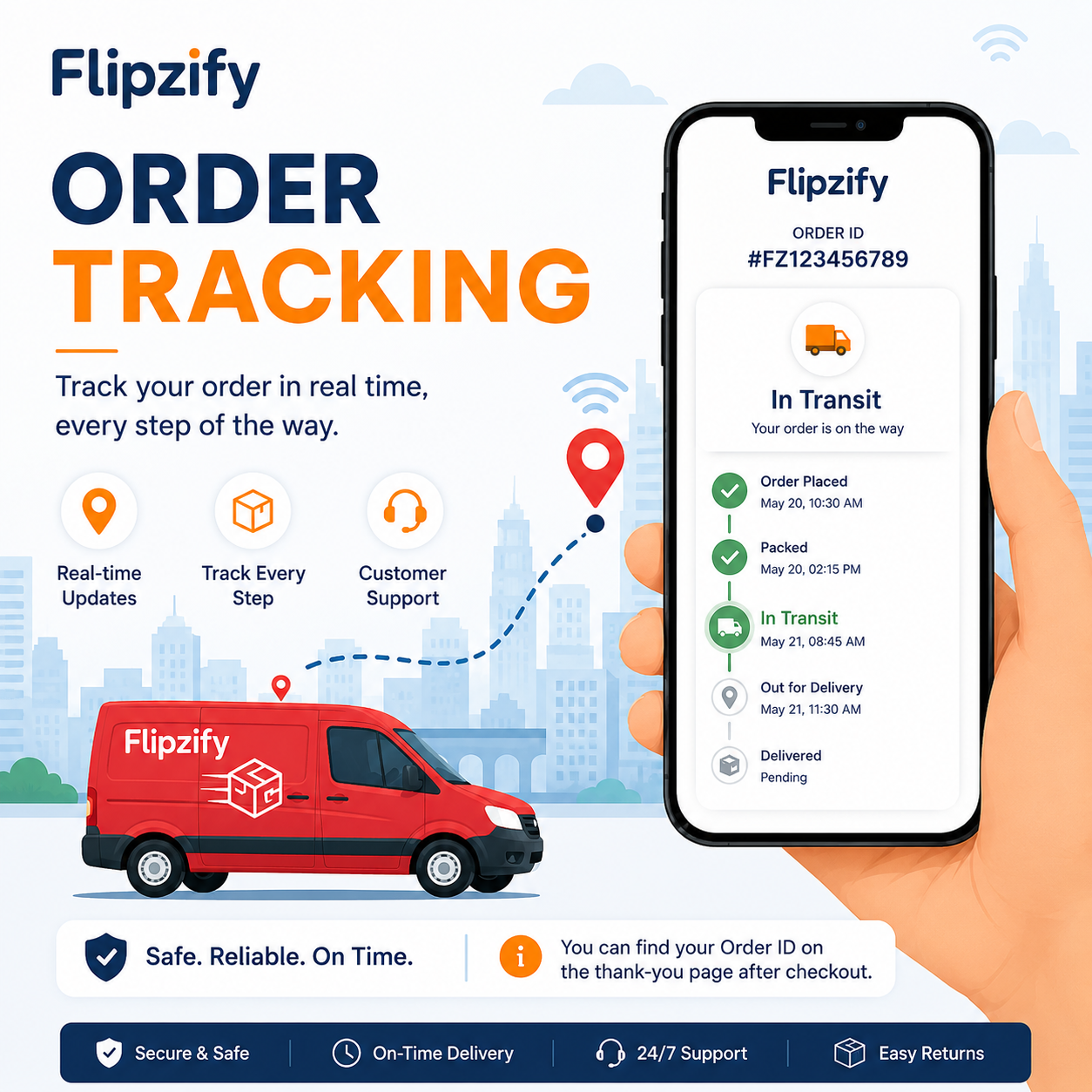 Order delivery tracking
